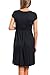 GAMISOTE Women Summer Empire Waist Short Sleeve Midi Dress Casual Solid Loose Swing Dresses