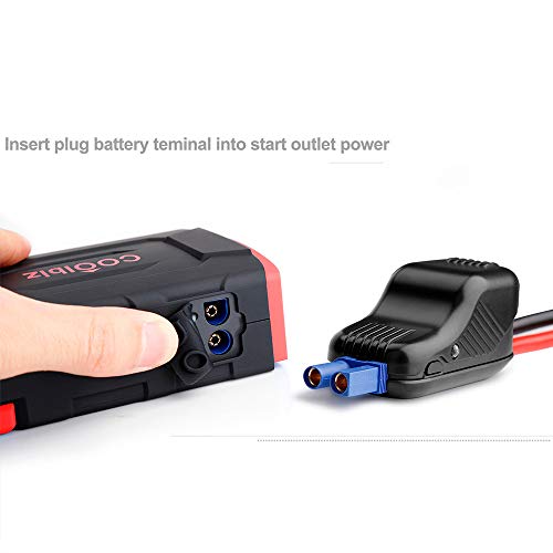 16500mAh Multifunctional Portable Car Battery,Car Jump Starter Portable External Battery Charger - Emergency Auto Heavy Duty Jumper for Sedan Truck,Van,SUV, Laptop and More (Black)