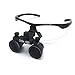 Ocean Aquarius Surgical Binocular Loupes 3.5x420MM Optical Glass with LED Head Light Lamp+ Aluminum Box (Black)