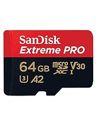 SanDisk   Tarjeta de memoria de 64 GB Extreme Pro Bundle compatible con GoPro Hero 7 negro, plata, Hero7 blanco UHS 1 U3 A2 Micro SDXC con todo lo que no es Stromboli 3.0 Micro SD Card Reader