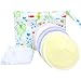 Langsprit Leak-Proof Reusable Bamboo Nursing Pads(14 Pack),Super Absorbent Washable Breast Pads with Laundry Bag (Multicolored, Contoured)