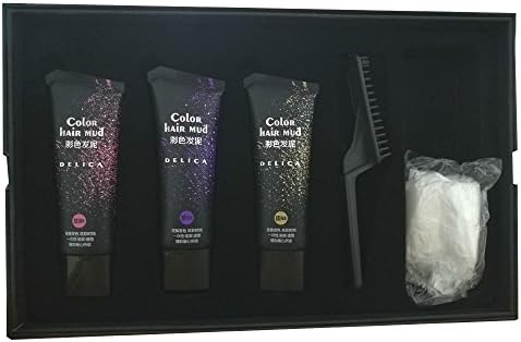 2016 three colors bottles hair disposable mud for man and woman