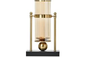 Gaicabi Vase Decorations Glass Metal Miniature Figurines- Elegant for Home and Office Desk Decor S