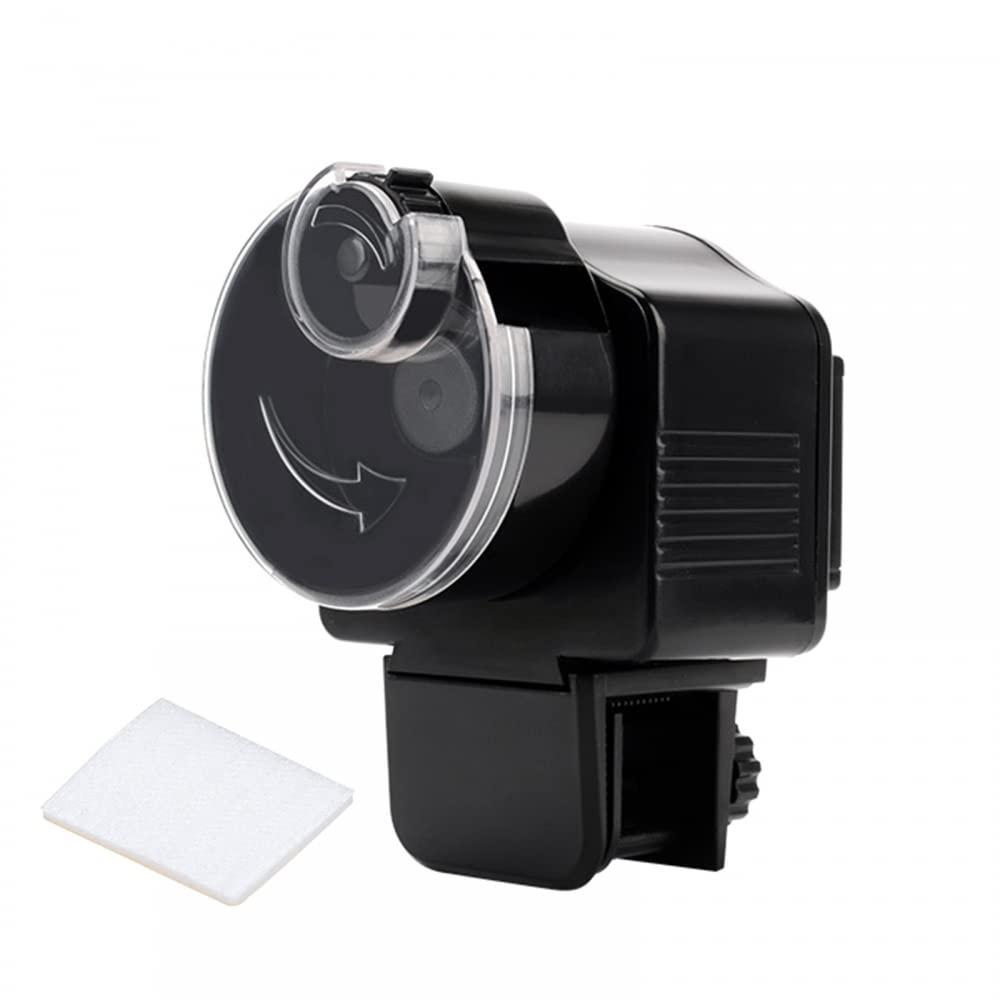 Aquarium Fish Feeder, Automatic Fish Tank Feeder with Clip & Paste for Holiday Vacation Fish Dispenser(60ml)