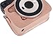 Phetium Protective Case Compatible with Fujifilm Instax Square SQ6 Instant Film Camera, Soft PU Leather Bag with Adjustable Shoulder Strap (Blush Gold)