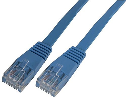 Pro Signal PSG91019 Flat Cat5e UTP Ethernet Patch Lead, 0.5 m, Blue