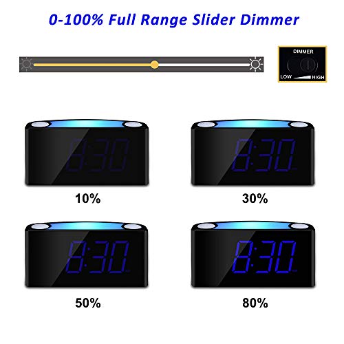 3 Mesqool+Digital+Alarm+Clock+Chargers