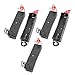 uxcell 5pcs Black Battery Storage Box Case Holder for 3.7V 18650x1 Batteries