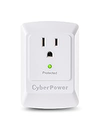 Protector de sobretensión para 1 enchufe, de la marca CyberPower, 100 W, 900 J 1 enchufe N A
