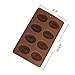 Mirenlife 8 Cavity Silicone Egg Pan, Egg Tray, Egg Shape Ice Tray, Silicone Baking Supplies for Cake Decorating, Chocolate, Candy, Jello, Baking Pan for Muffin, Bread and More, Set of 2