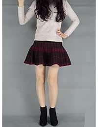 YSJERA falda de punto para dama, talla pequeña mediana, cintura alta, con línea A, 16.9 in, con preciosas faldas