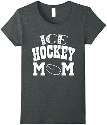 Womens Ice Hockey Mom T-Shirts XL Dark Heather