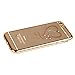 iPhone 6 Case, iPhone 6S Case,UZZO iPhone 6 6S 4.7 inch Gold Plating Bumper TPU Case Cover with Love Heart Design Inside Glitter Diamond Crystal Clear TPU Case Cover for iPhone 6/6S