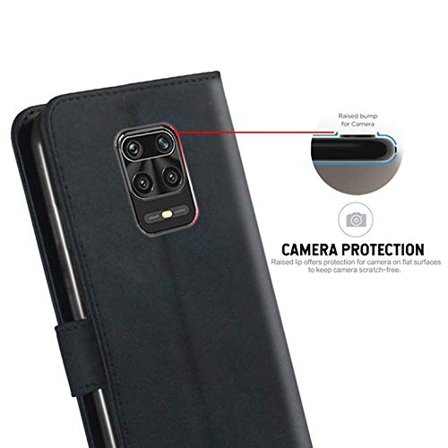 WOW Imagine Redmi Note 9 Pro & Pro Max Flip Case | Leather Finish | Inside TPU | Card Pockets & Stand | Magnetic Shock P