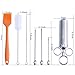 Peroom Meat Injector, 2-oz 304 Stainless Steel Marinade Flavor Injector Syringe Kit with 3 Needles, 2 Cleaning Brushes and 6 Silicone O-rings, Basting Brushes - 100% BPA Free Food Grade Material