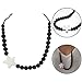 ima-jewelry BPA Free Silicone Teething Necklace for Mom to Wear | Baby Chewbeads Necklace Chew Beads - Safe for Baby | Black