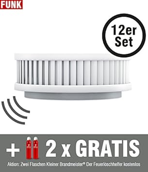 Funkrauchmelder 12er set Funkrauchmelder 12er set