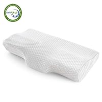 Memory Foam Pillow, Orthopedic Sleeping Pillows, Cervical Pillow for Neck Pain, Bed Pillow for Sleeping - for Side Sleepers, Back and Stomach Sleepers