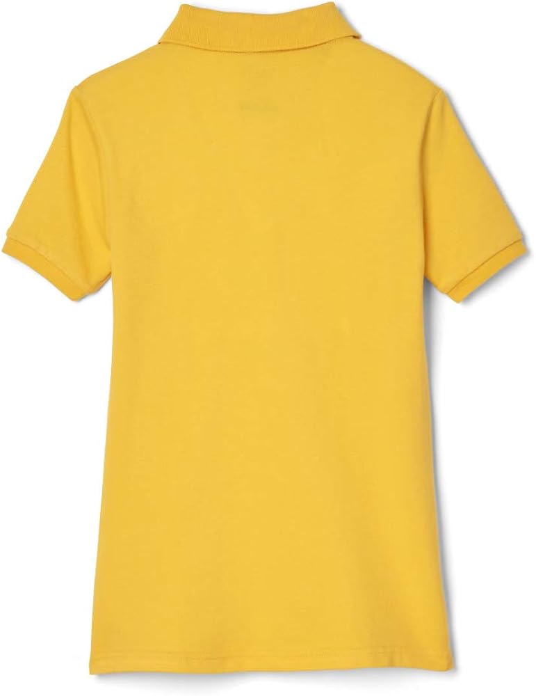 French Toast Girls' Short Sleeve Stretch Pique Polo: Clothing
