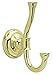DELTA FAUCET OAK35-PB Oakley Bath Hardware Accessory Robe Towel Hook, Polished Brass