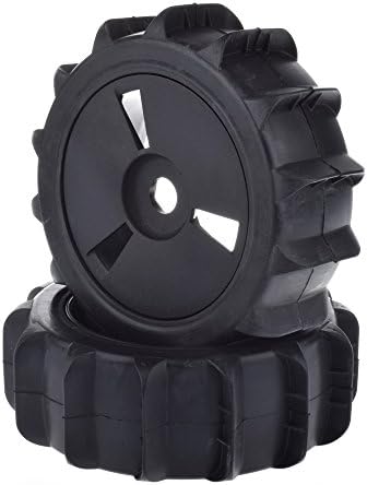 AOHOBBY RC Car 1/8 Scale Off-Road Baja Buggy Snow Sand Paddle Tires Tyre and Wheels for RC 1:8 HSP HPI (Black,2Pcs)