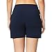 baleaf Women's Shorts Athletic Running Workout Casual Cotton Lounge Walking Sweat Yoga Jersey Pull On Shorts Pockets Navy Blue Size M