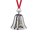 Klikel 2018 Christmas Bell - Holiday Tree Ornament Decoration - with Red Tie Hanging Ribbon - Engraved Christmas 2018-5th Annual Edition