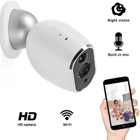 Wireless Wifi Security Camera, Elebor IP Camera HD Indoor Home surveillance Camera with Pan/Tilt Motion Detection Two-Way Audio & Night Vision (720P White,Free Gift)