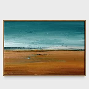 signwin Framed Canvas Wall Art Abstract Seascape Canvas...