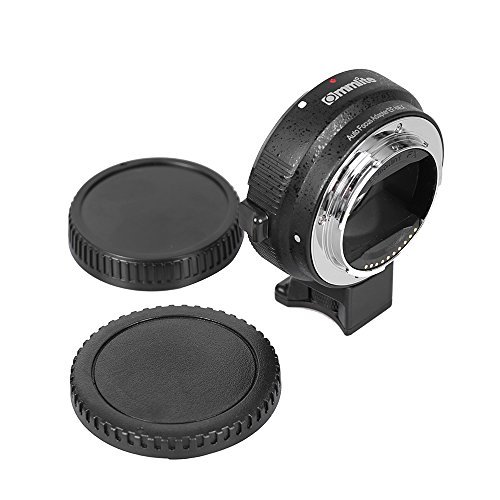 Commlite auto-focus mount adapter ef-nex for canon ef/ef-s lens t…