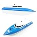 RC Boat for Girls and Boys Electric Birthday Gift for Kids 4CH Radio Controlled Boats/Ships Pool & Outdoor Use (Blue)