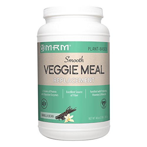 MRM - Veggie Meal Replacement, All Natural Meal in One Scoop, Vegan and Vegetarian Friendly, Gluten and Non-GMO Verified (Vanilla Bean, 3 lbs)