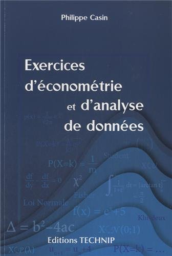 Exercices d'économétrie et d'analyse de données
