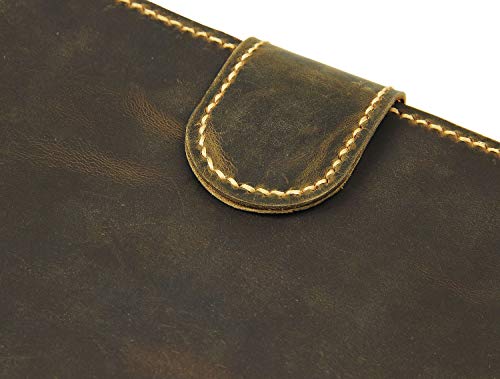Vintage Distressed Cow Leather iPad Folio Organizer iPad Pro 10.5 Cover Case Stand Apple Pencil Holder SZ01 (iPad Pro 10.5)