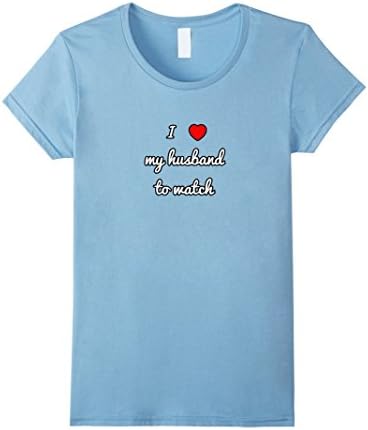 Women's Women's Swinger Shirt Husband Watch Red Heart XL Baby Blue
