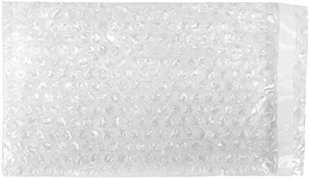 UBOXES Bubble Out Bags Clear Protective Wrap Cushioning Pouches Self Sealing (4" x 7.5" - Pack of 50)
