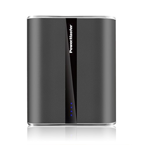 Power Master Portable Power Bank 12,000 mAh Dual USB Charging Ports Power Indicator With LED Flashlight And Charge Protection (Grey)