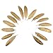 Pack of 12 Natural Goose Feather 15-20CM/5.9-7.9inch Party Decoration Gold