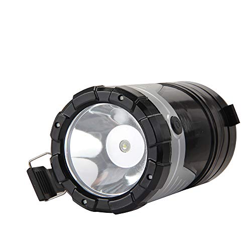 Beyonds Camping Lantern - Collapsible Outdoor Solar Camp Lamp LED Camp Light with Solar Panel USB Charger, for Hiking Tent Garden, Waterproof Tent Lamp, Fishing Lights, Portable Handheld Flashlight