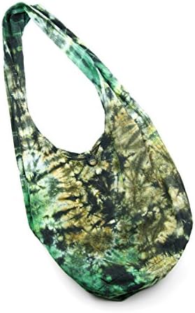 Three Cranes Gallery Women's Tie-Dye 2.0 Peddler Bag Green-Multi