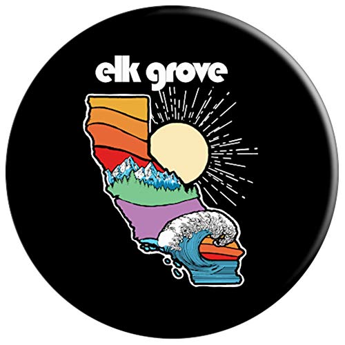 El Cajon California Outdoors Retro Nature Graphic PopSockets Grip and Stand for Phones and Tablets - Thumbnail 2