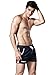 DESMIIT Men's Running Shorts Pockets Quick-Dry Mesh Swim Trunks, Navy Blue, Medium