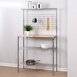 Honey-Can-Do SHF-01608 Bakers Rack with Kitchen