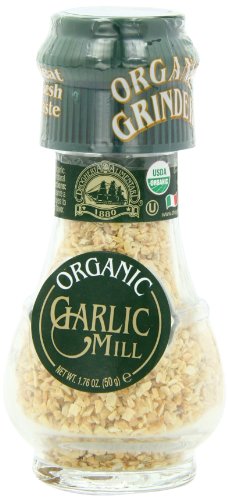 Drogheria & Alimentari Organic All Natural Spice Grinder Garlic, 1.76 Ounce Jars (Pack of 3)