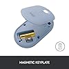 Logitech Pebble Wireless Mouse with Bluetooth or 2.4 GHz Receiver, Silent, Slim Computer Mouse with Quiet Clicks, for…