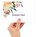 Nora's Nursery Modern Floral Blank Thank you Cards Bulk with Kraft Paper Envelopes and Stickers, Boxed Set of 40 4.5 x 6 Thank You Notes for Appreciation, Wedding and Bridal & Baby Shower,