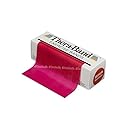 TheraBand Professional Latex Resistance Bands For Rehabilitation, Portable Fitness and Workout, Home Exercise, 6 Yard Roll, Red, Medium, Beginner Level 3