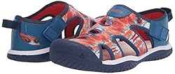KEEN Stingray Closed Toe Water Sandals, Orange