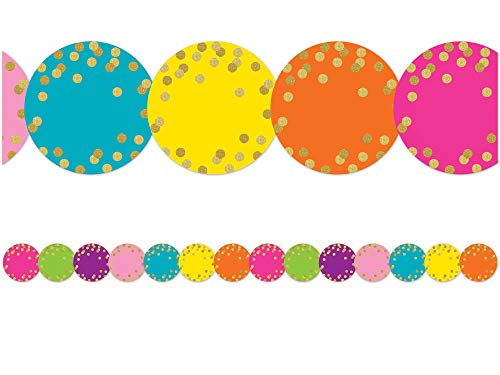 Confetti Circles Die-Cut Border Trim