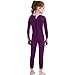 Dark Lightning Kids Wetsuit Full Thermal Suit, Grils Neoprene One Piece Fishing Suits, 2mm Long Sleeve Swimsuit for Children Scuba Diving, Surfing, Paddling, Swimming, Pink, M Size